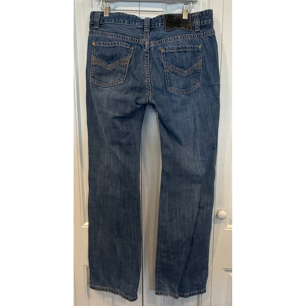 Rock & Roll Cowboy Men's 34x32 Jeans Blue Denim Straight Leg Western Cowboy